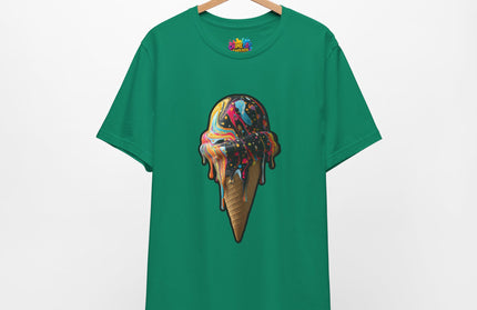 Pastel Marble Swirl Ice Cream Tee