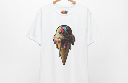 Pastel Marble Swirl Ice Cream Tee