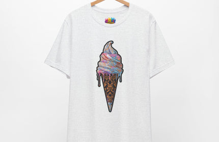 Baroque Marble Swirl Ice Cream Tee