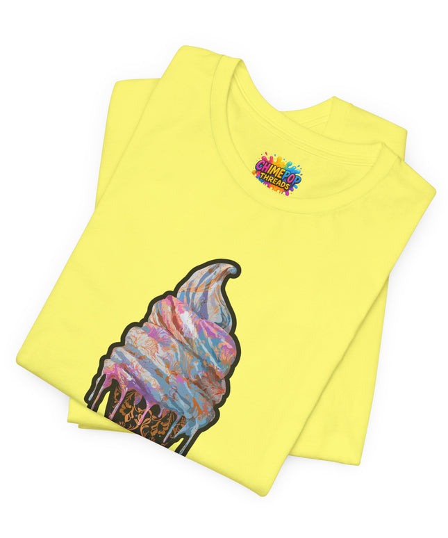 Baroque Marble Swirl Ice Cream Tee