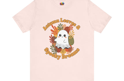 Autumn Leaves Spooky Dreams Ghost Tee