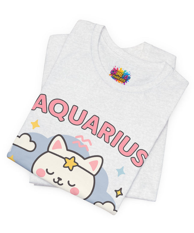 AQUARIUS ZODIAC – TOO WEIRD TO FAIL CAT TEE