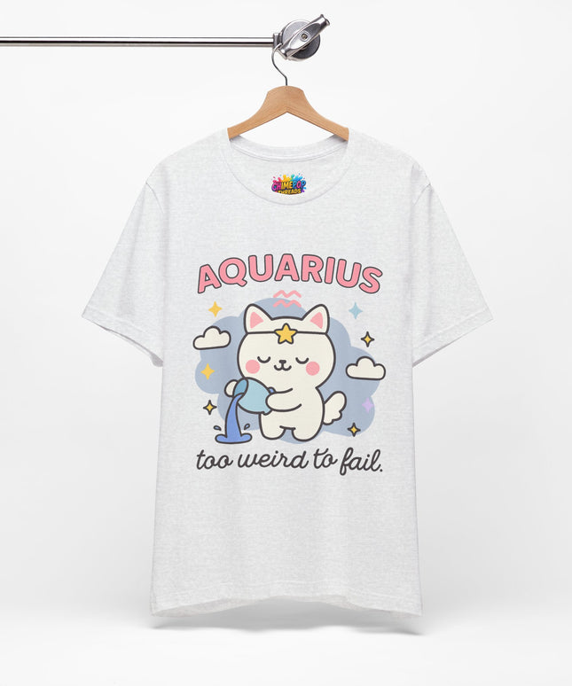 AQUARIUS ZODIAC – TOO WEIRD TO FAIL CAT TEE