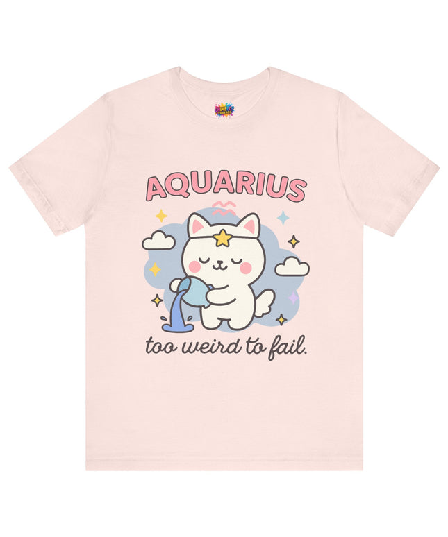 AQUARIUS ZODIAC – TOO WEIRD TO FAIL CAT TEE