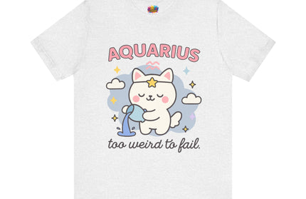 AQUARIUS ZODIAC – TOO WEIRD TO FAIL CAT TEE