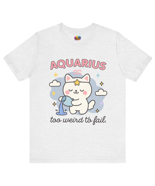 AQUARIUS ZODIAC – TOO WEIRD TO FAIL CAT TEE