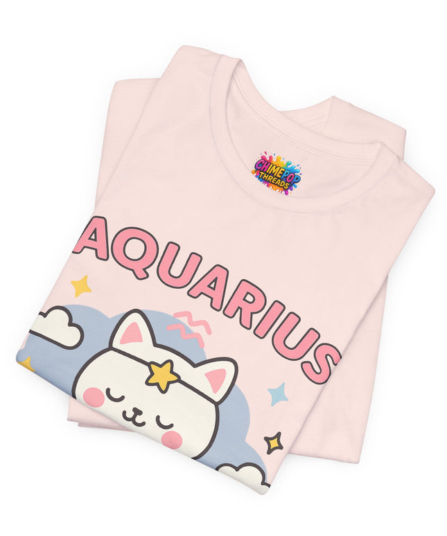 AQUARIUS ZODIAC – TOO WEIRD TO FAIL CAT TEE