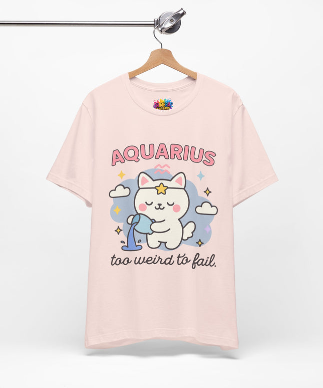 AQUARIUS ZODIAC – TOO WEIRD TO FAIL CAT TEE