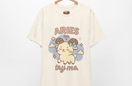 ARIES ZODIAC– TRY ME RAM VIBE TEE