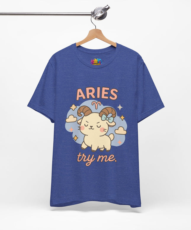 ARIES ZODIAC– TRY ME RAM VIBE TEE