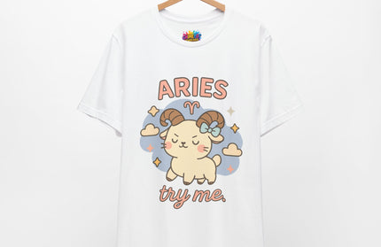 ARIES ZODIAC– TRY ME RAM VIBE TEE