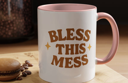 BLESS THIS MESS FUNNY COFFEE MUG CHIMEPOP ORIGINAL