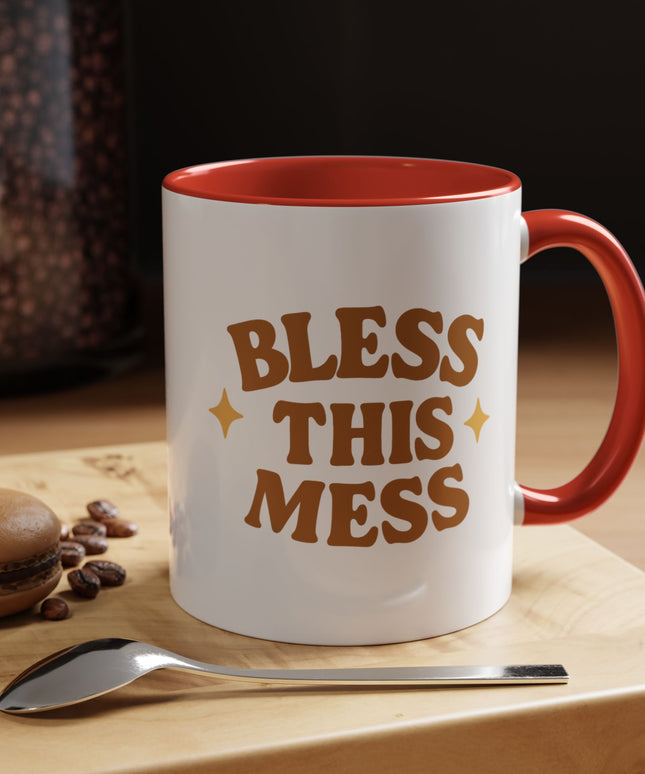 BLESS THIS MESS FUNNY COFFEE MUG CHIMEPOP ORIGINAL