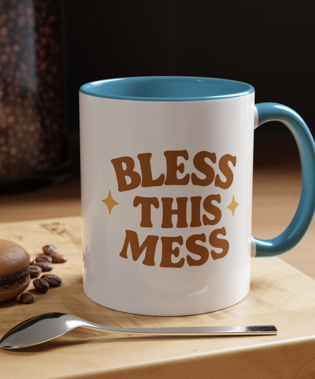 BLESS THIS MESS FUNNY COFFEE MUG CHIMEPOP ORIGINAL