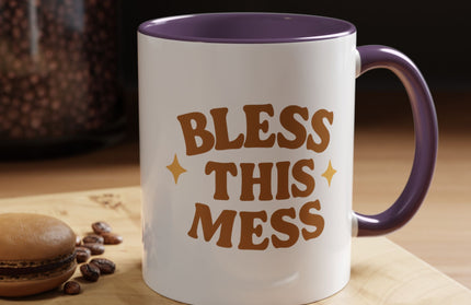 BLESS THIS MESS FUNNY COFFEE MUG CHIMEPOP ORIGINAL