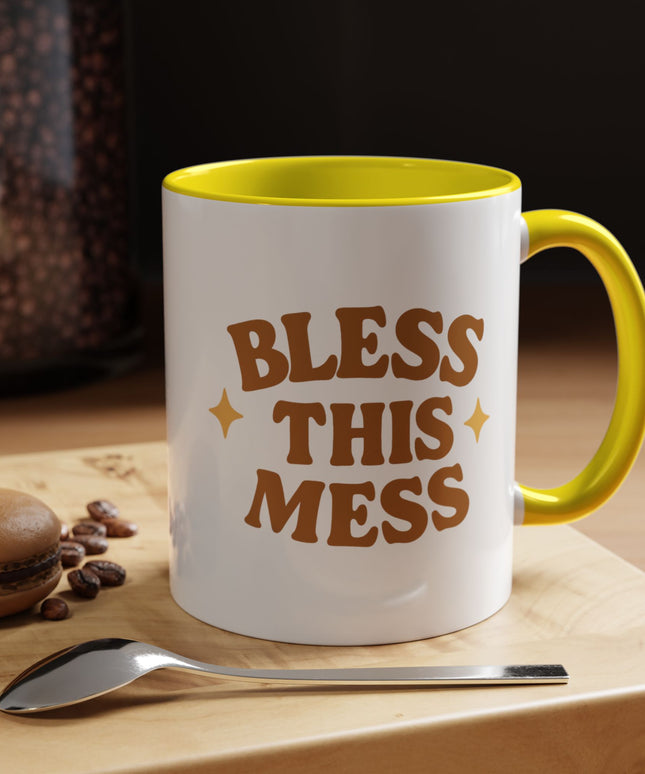 BLESS THIS MESS FUNNY COFFEE MUG CHIMEPOP ORIGINAL