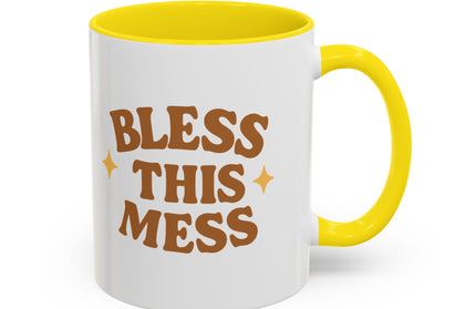 BLESS THIS MESS FUNNY COFFEE MUG CHIMEPOP ORIGINAL