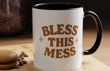 BLESS THIS MESS FUNNY COFFEE MUG CHIMEPOP ORIGINAL