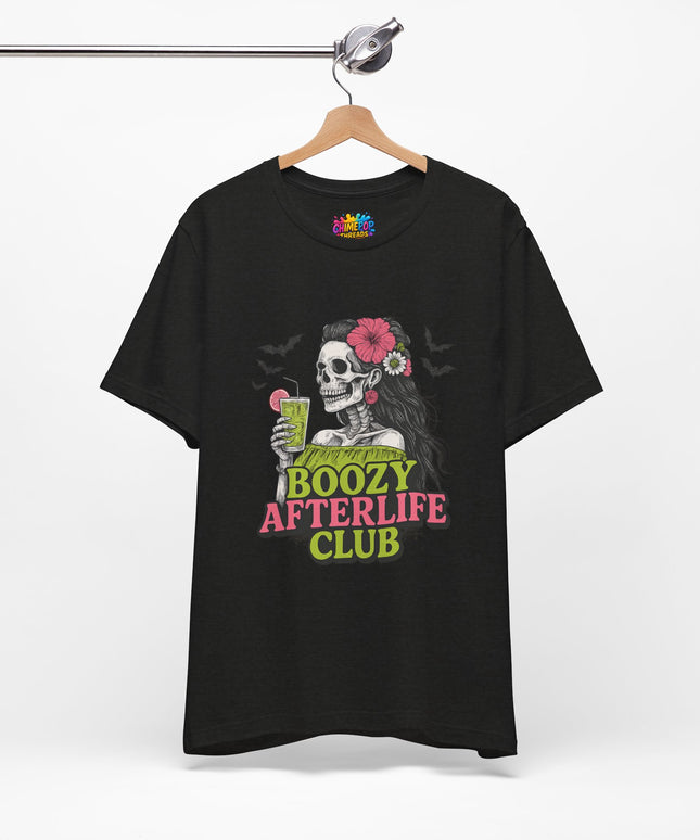 Boozy Afterlife Club Skeleton Shirt