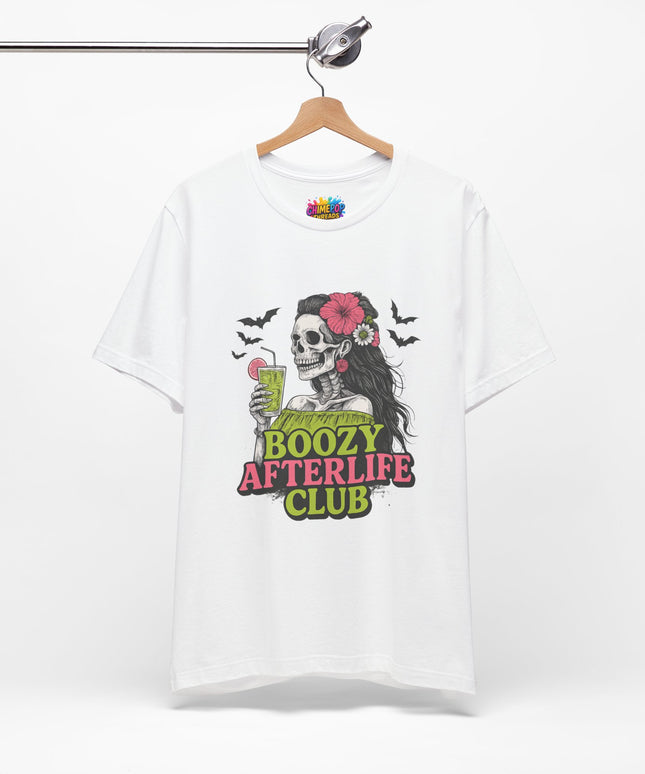 Boozy Afterlife Club Skeleton Shirt