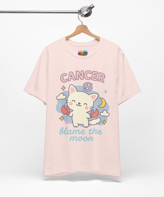 CANCER ZODIAC – BLAME THE MOON KITTY VIBE TEE