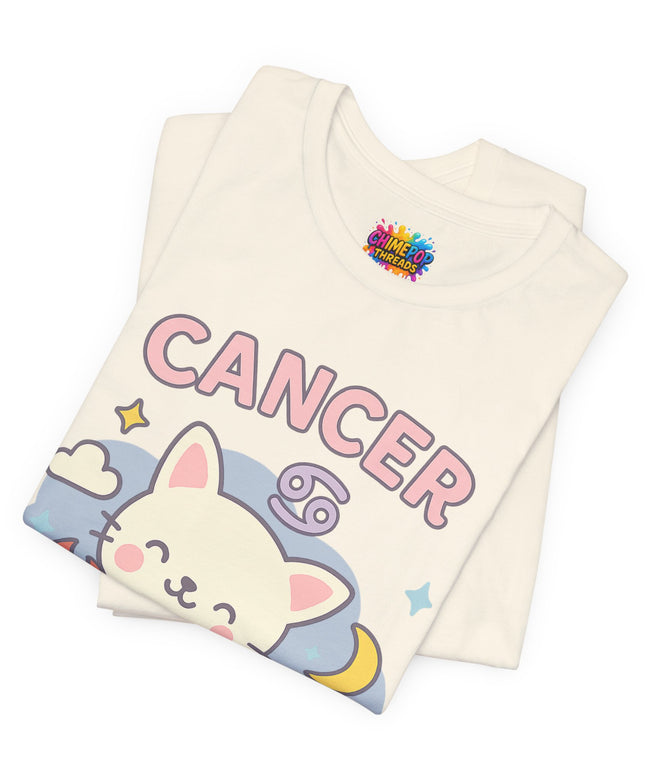CANCER ZODIAC – BLAME THE MOON KITTY VIBE TEE