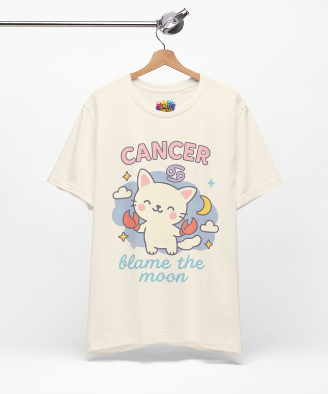 CANCER ZODIAC – BLAME THE MOON KITTY VIBE TEE
