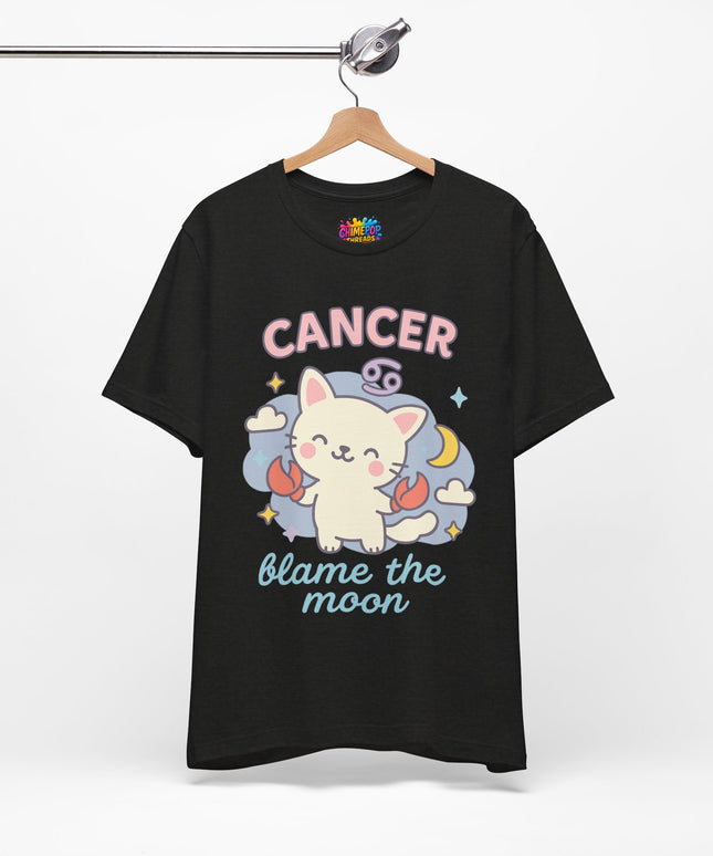 CANCER ZODIAC – BLAME THE MOON KITTY VIBE TEE
