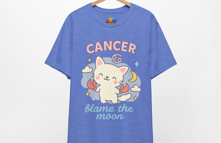 CANCER ZODIAC – BLAME THE MOON KITTY VIBE TEE