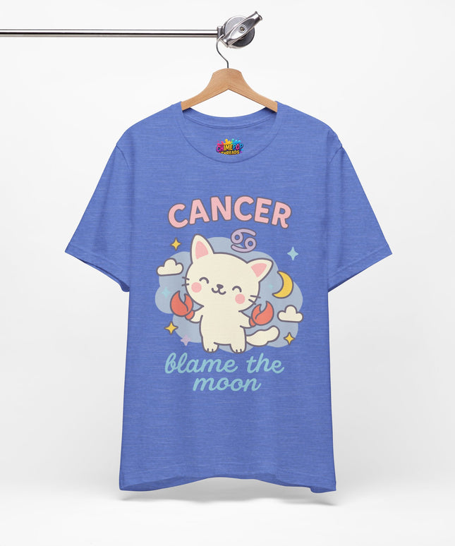 CANCER ZODIAC – BLAME THE MOON KITTY VIBE TEE