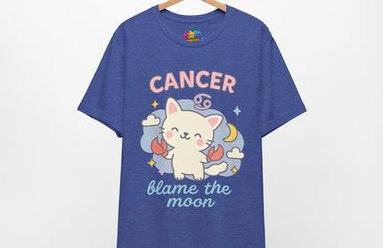 CANCER ZODIAC – BLAME THE MOON KITTY VIBE TEE
