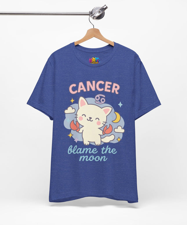 CANCER ZODIAC – BLAME THE MOON KITTY VIBE TEE