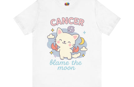 CANCER ZODIAC – BLAME THE MOON KITTY VIBE TEE