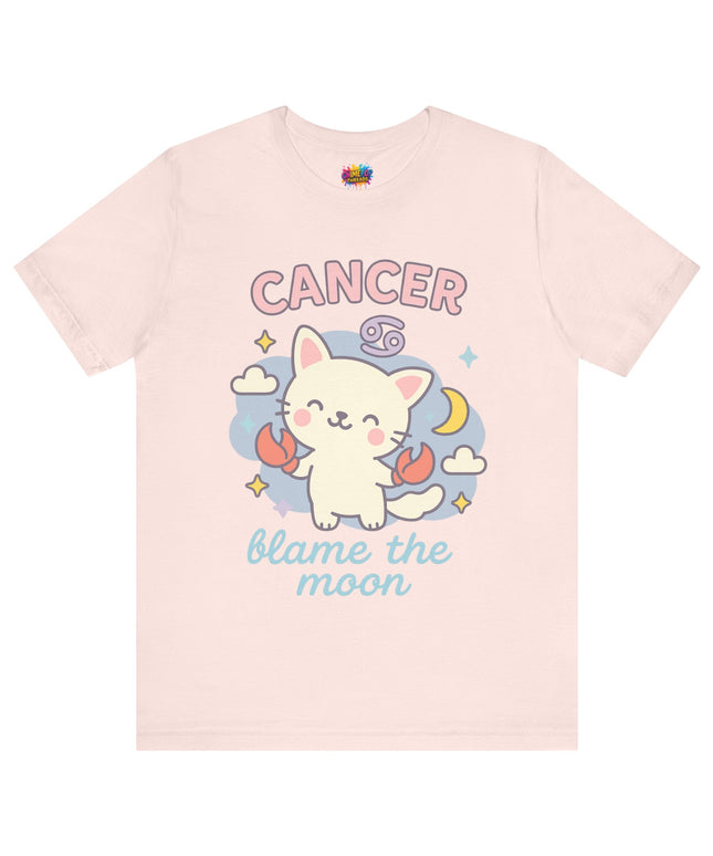 CANCER ZODIAC – BLAME THE MOON KITTY VIBE TEE