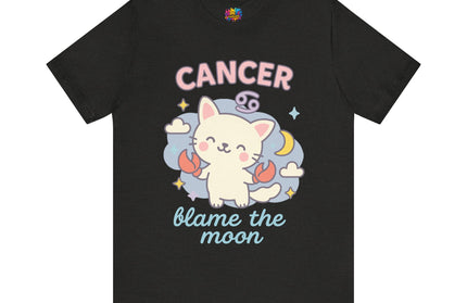 CANCER ZODIAC – BLAME THE MOON KITTY VIBE TEE