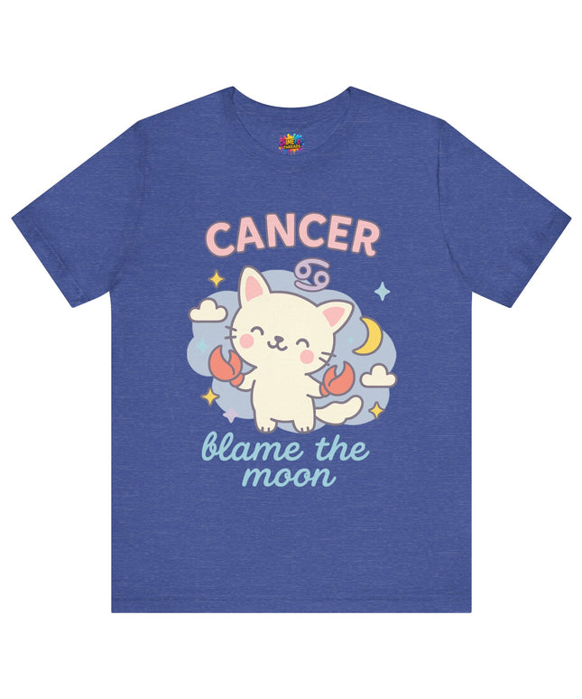 CANCER ZODIAC – BLAME THE MOON KITTY VIBE TEE