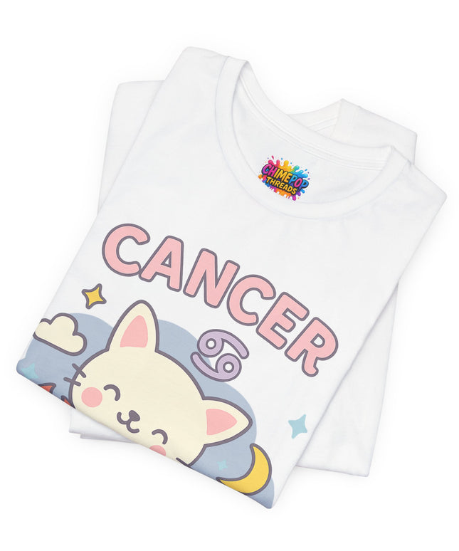 CANCER ZODIAC – BLAME THE MOON KITTY VIBE TEE