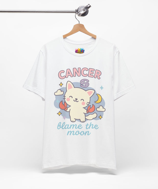 CANCER ZODIAC – BLAME THE MOON KITTY VIBE TEE