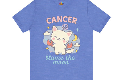 CANCER ZODIAC – BLAME THE MOON KITTY VIBE TEE