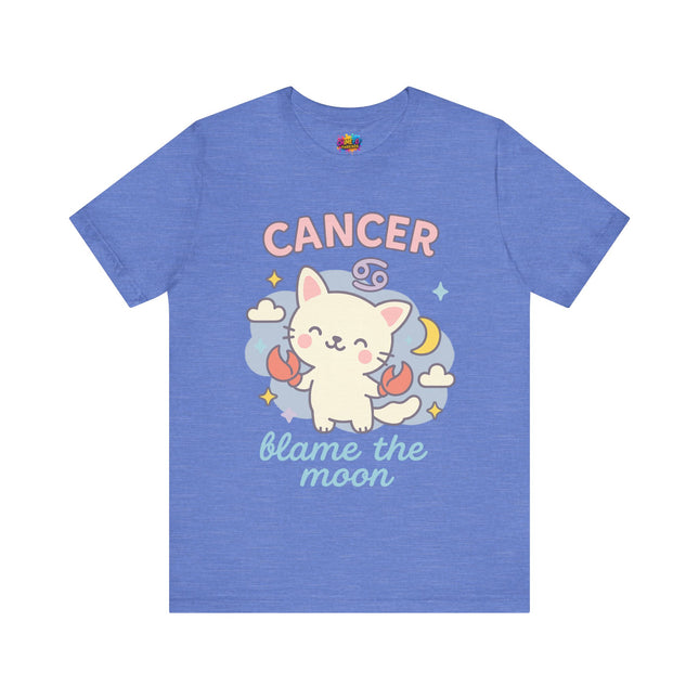 CANCER ZODIAC – BLAME THE MOON KITTY VIBE TEE