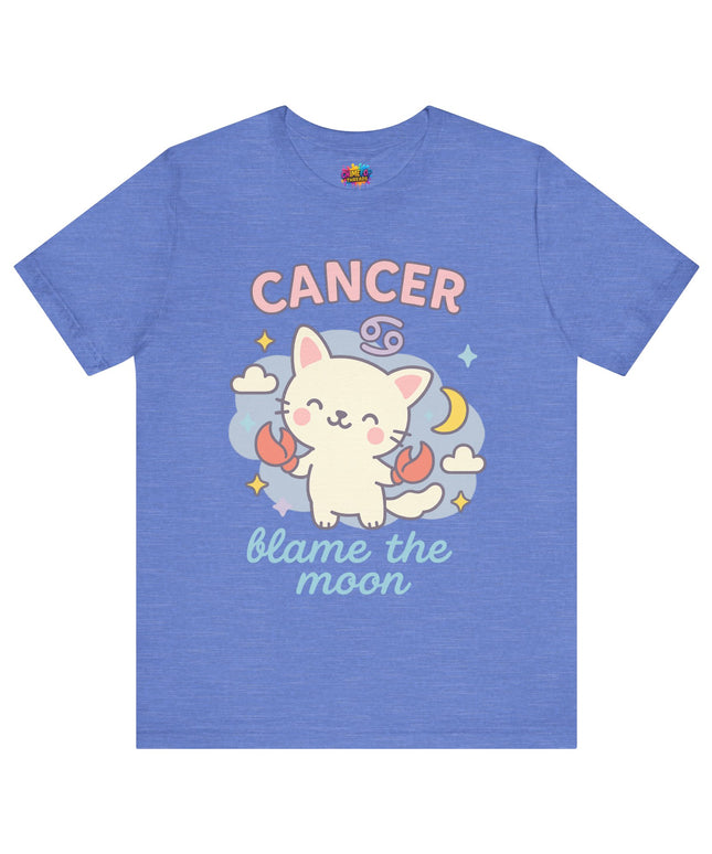 CANCER ZODIAC – BLAME THE MOON KITTY VIBE TEE