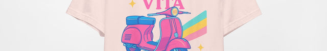 CAPRI CRUISIN’: VINTAGE VESPA VIBES TEE