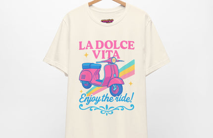 CAPRI CRUISIN’: VINTAGE VESPA VIBES TEE