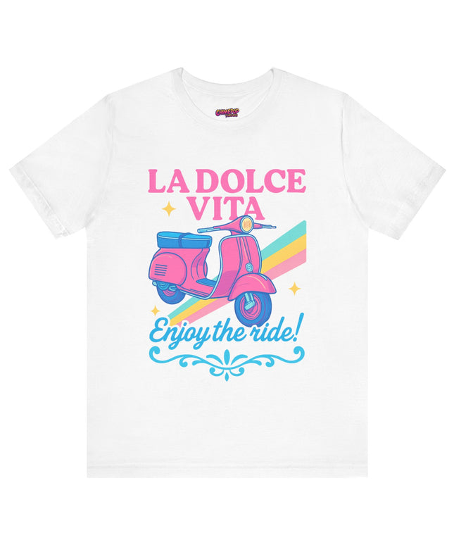CAPRI CRUISIN’: VINTAGE VESPA VIBES TEE