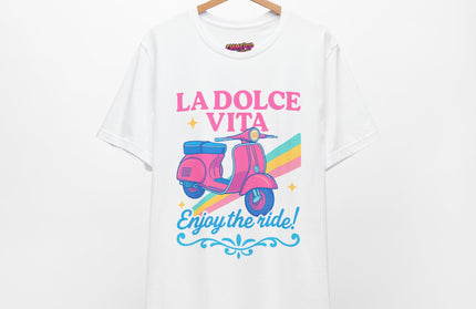 CAPRI CRUISIN’: VINTAGE VESPA VIBES TEE