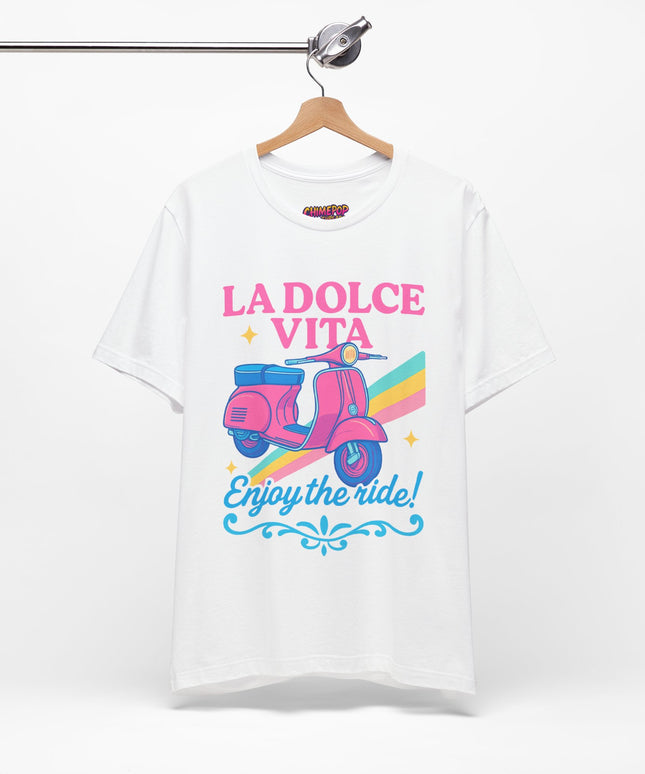 CAPRI CRUISIN’: VINTAGE VESPA VIBES TEE