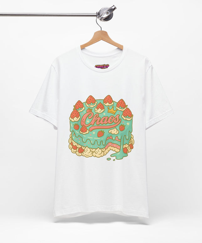 CHAOS BIRTHDAY CAKE GRAPHIC TEE