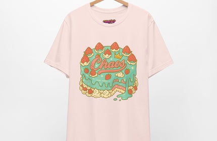 CHAOS BIRTHDAY CAKE GRAPHIC TEE