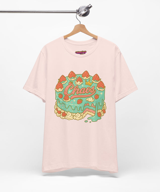 CHAOS BIRTHDAY CAKE GRAPHIC TEE