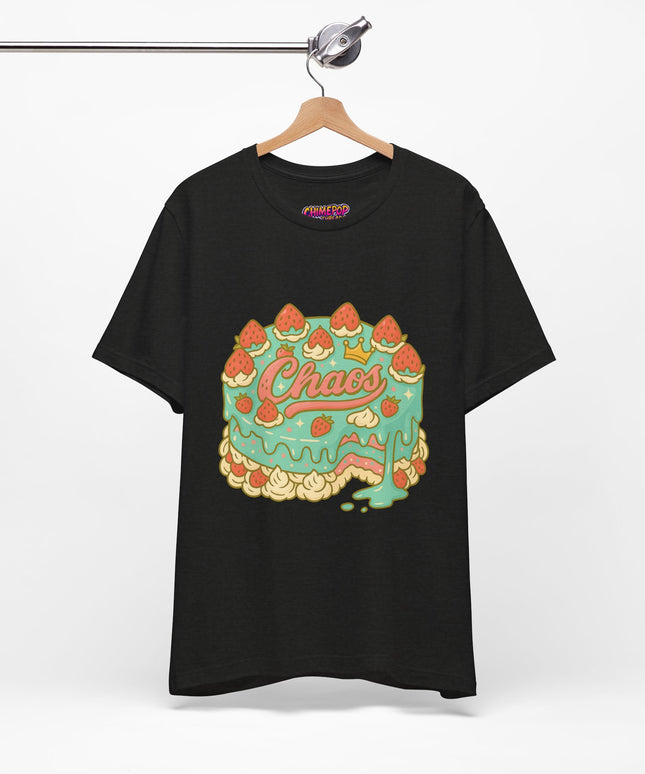 CHAOS BIRTHDAY CAKE GRAPHIC TEE